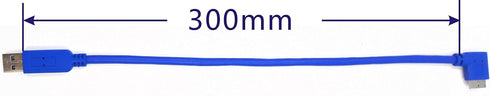 zdyCGTime (12in/30cm USB 3.0 A Male Plug to Micro B Male 10pin 90 Degree Right Angle Short Cable...
