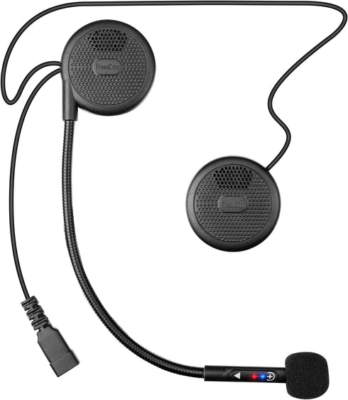 FreedConn Motorcycle Helmet Bluetooth Headset L1M Helmet Earphone Speakers Waterproof Motorcycle Sports Headset Speakers Hands Free Music Call Con...