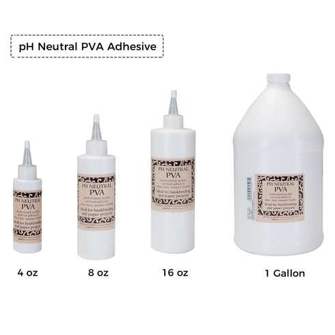 Lineco Books by Hand pH Neutral Adhesive, Archival Quality Acid-Free Dries Clear and Quick Water Soluble Lay-Flat Property, 16 Ounces (1 Pack)...