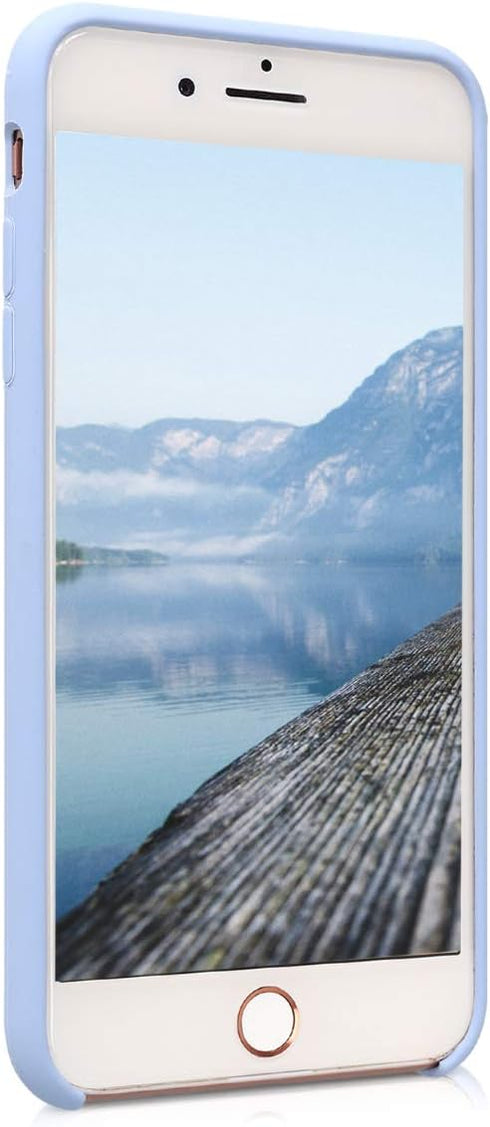 kwmobile Case Compatible with Apple iPhone 7 Plus/iPhone 8 Plus Case - TPU Silicone Phone Cover with Soft Finish - Light Blue...