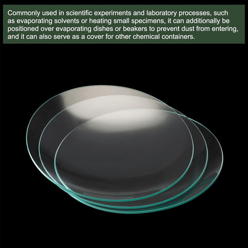 YOKIVE 3 Pcs Watch Glass Beaker Cover, Lab Watch Glasses Cover Lids | Laboratory Supplies, Great for Science Chemical Experiment (Transparent, 5.9...