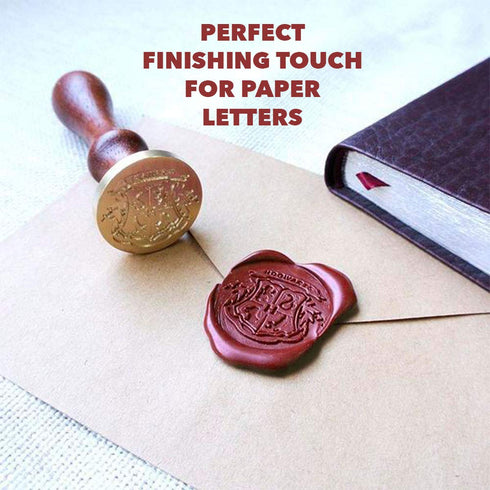 BELMAKS 7PCS Harry Potter Wax Stamp Seals Kit with Vintage Seal Wax Stamp Hogwarts for Postcard Stamps Invitation Letters Gifts and Letter Stamps ...