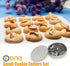 ofone Small Cookie Cutters Geometric Shapes Set, 24 Mini Fondant Cutter - Square Triangle Oval Rectangle Hexagon Octagon Circle Diamond, Tiny Stai...