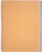 DSTELIN 10 inch x 7.5 inch, 100GSM, Blank Spiral Notebook, 1-Pack, Soft Cover, Sketch book, 100 Pages / 50 Sheets, with writing backboard, (Brown)...
