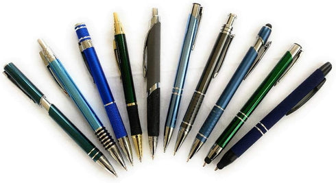 15 Misprint Metal Ballpoint Ink Pens - Assorted...