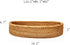 I-lan Rustic Rattan Oval Serving Bowls - 10.2" Handwoven Natural Wicker Bread Basket, Fruit Serving Bowl Tray, Rattan Food Storage Bowls for Coffe...