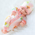 10 Inch Newborn Reborn Baby Doll and Clothes Set Washable Realistic Soft Silicone Sleeping Baby Doll with Beautiful Flower Pattern Jumpsuit and Ha...