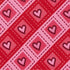 Jacob Alexander Men's Happy Valentine's Day Diagonal Striped Hearts in Squares Pattern Regular Length Neck Tie...