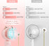 QearFun Handheld Lanyard Fan Portable, Mini Hand Held Fan with USB Rechargeable Battery, 3 Speed Strong Personal Table Fan, 8-12 Hours Small Makeu...
