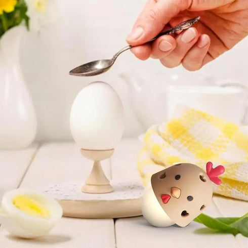 Egg Cleaner Chicken Shape Egg Brush Silicone Cleaning Brush Tools for Egg WasherMultifunctional Vegetable BrushEgg Scrubber (JDSMLD)...