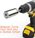 Universal Socket, Self-adjusting Socket Fits Standard 1/4'' - 3/4'' Metric 7mm-19mm, Adapter Socket for Wrench Ratchet & Power Drill, Tools Gifts ...