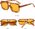 Retro Square Aviator Sunglasses for Women Men Vintage Trendy Rectangle 70s Sun Glasses...