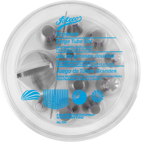 Ateco Jumbo Tip Set , Silver...