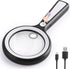 20X 30X Coin Magnifier, USB Rechargeable Lighted Magnifying Glass with Light Handheld for Currency Seniors Reading Crafts Jewelry Hobbies...