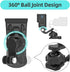 SUREWO Car Sun Visor Mount, Quick Clip Sun Visor Mount with Universal Ball J Hook Compatible with GoPro Hero 12 11 10 9 8 7 6 5 Black,DJI Osmo Act...