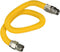 Gas Connector Kit 60 inch Yellow Coated Stainless Steel, 3/8” OD Flexible Gas Hose Connector for Gas Log and Space Heater, 1/2" FIP x 1/2" MIP Sta...