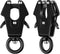 2 Pcs Frog Clip Black Dog Leash Clasp 360 Degree Swivel Clip Heavy Duty Quick Release Dog Chain Buckle Frog Cable Dog Leash Buckle for Linking Pet...