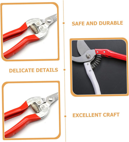 12pcs Garden Shears Spring Hand Pruners Stainless Steel Scissors Plant Clippers Tree Trimmer Springs Trimming Scissors Springs Garden Pruner Sprin...