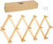 AMAPON Accordion Style Expandable Wall Wooden Coat Rack 13 Hooks (Pegs) Hang Hats Jackets Coffee Mug Purses Necklaces Towels Cap Leash Scarves Dat...