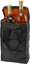 Handy Laundry Wine Carrier Tote Bag - 2 Bottle Pockets - Attractive wine bag with thick external padding, zipper and easy to carry handles. Perfec...