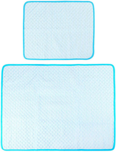 Cooling Mat Pad for Dogs Ice Silk Mat Dog Cooling Pad Summer Keep Your Pet Cool Pet Cool Mats for Dog and Cat Use in Crate Kennel Sofa Bed(S/50X40...