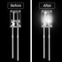Mudder 60 Pcs LED 5mm Outdoor String Lights Replacement Bulbs Energy Efficient LED Patio Wire Light Set Connectable Home Decor Light Bulb for Wedd...