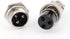 uxcell GX16-3 3 Terminals 16mm Male to Female Panel Metal Connector Aviation 3Pcs...