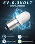 Keiurot GE44 47 Bulb 755 756 1893 1895 1847 Bulb BA9S DC AC 6.3V 6V Bayonet Led Bulb for Pinball Led Bulbs Pinball Machine Light Bulb Warm White N...