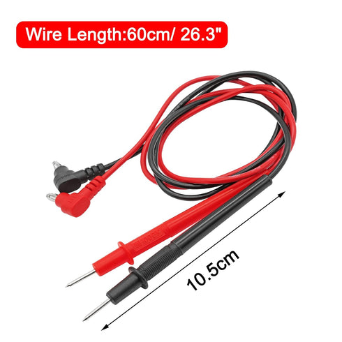 2 Pair Banana Plug Multimeter Probe Test Lead Cable, 1000V, Length 60cm, Black & Red...