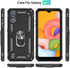 Samsung Galaxy A01 Phone Case, Samsung A01 Phone Case with Screen Protector, Military Grade Protective Cases with Ring for Samsung Galaxy A01 (Bla...