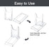 WANDIC Acrylic Plate Stands, 10 Pcs Mini Clear Plastic Display Holders Adjustable Picture Plate Easels Stands to Display Flat Plates, Photos, Plac...