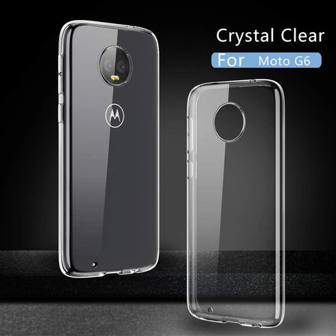 for Moto G6 Slim Phone Case,Thin Silicone Soft Skin Flexible TPU Gel Rubber Anti-Scratch shockproof Protective Cases Cover for Motorola Moto G6,Cr...
