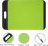 Cutting Board Plastic with Juice Grooves and One-Piece Non-Slip Silicone Handles, 14 x 9.5 x 0.4 Inch Kitchen Chopping Board, Dishwasher Safe BPA ...