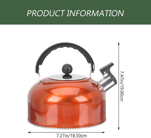Honk Kettle Whistle Kettle Household Teakettle Stainless Steel Teakettle Household Water Pot Portable Teakettle Whistling Tea Kettle Sounding Kett...