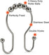Goowin Shower Curtain Hooks, 12 Pcs Shower Curtain Rings, Stainless Steel Shower Curtain Hooks Rings Rust Proof, Smooth Sliding Anti-Drop Double S...