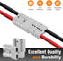 10 Pcs 6-8 Gauge 50 Amp Battery Quick Connect/Disconnect, 12V Jumper Cable Plug Wire Connector Kit for Recovery Winch, Forklift, Towing Systems(Gr...