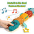 Tummy Time Toys 0-6 Months Baby Musical Stuffed Animal Infant Toys with Ruler Design, Rattle and Multi-Textures, 0-3-6-12 Months Newborn Toys for ...