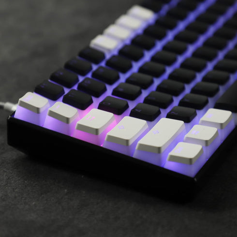 YMDK 117 PBT Double Shot Doubleshot Shine Through ANSI ISO OEM Profile Pudding Keycaps Key caps Sealed Legend for MX Mechanical Keyboard 61 68 87 ...