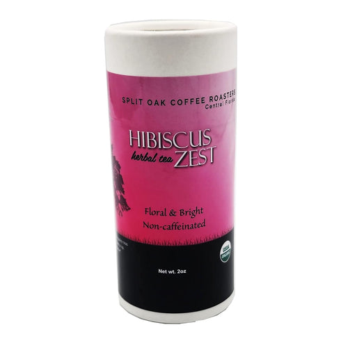 Organic Loose Leaf Tea Hibiscus Herbal Tea Zest. Organic Hibiscus Flowers, Lemongrass, Green Rooibos, Licorice Root, Orange Peel and Lemon Essenti...
