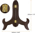 uxcell 10" Easel Plate Holder, Wooden Folding Display Stand Brown for Decorative Picture Frame...