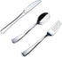 N9R 200pcs Plastic Silverware Set, Silver Plastic Cutlery Including 100pcs Forks, 50pcs Spoons, 50pcs Knives, Disposable Silverware for Party/Ever...
