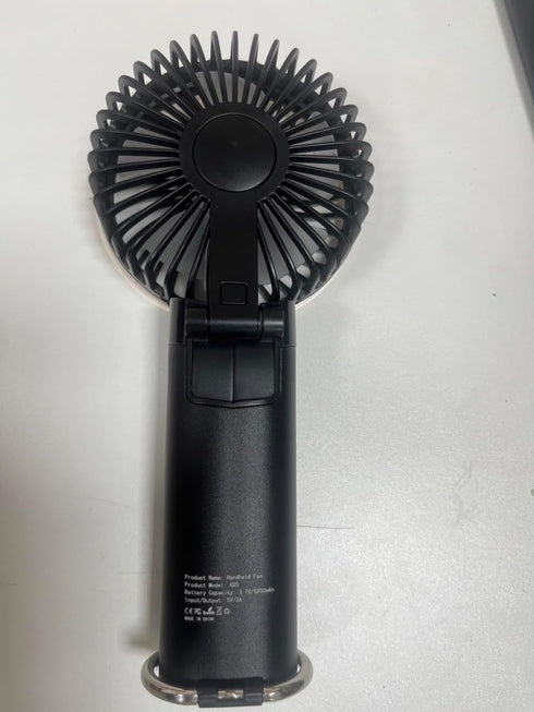 Handheld Fan - Portable Fan 5200mAh, Metal Handle Mini Hand Held Fan Foldable, USB Rechargeable Personal Fan Power Bank, 6 Speeds Quiet Handheld F...