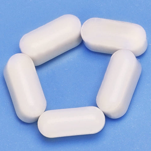 5-Pack Stir Bar Set, 10 mm PTFE-Coated Magnetic Stirring Bars White Laboratory Stir Mixer for Stirrers, 5 PK...