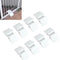 8 PCS Support Feet for Pet Gate Plastic Triangle Reinforcement Fitting Stable Isolation Fence Gate Free Standing Pet Gate Dog Panel Fence Panels f...