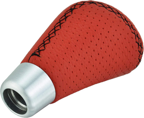 5 Speed Car Knob Shifter Handle, Leather MT Gear Stick Shift Fit Most Manual Transmissions, Red...