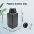 Heyiarbeit 5pcs Plastic Lab Chemical Reagent Bottle 1000ml/34oz Wide Mouth Sample Sealing Liquid Storage Container Black Cap...
