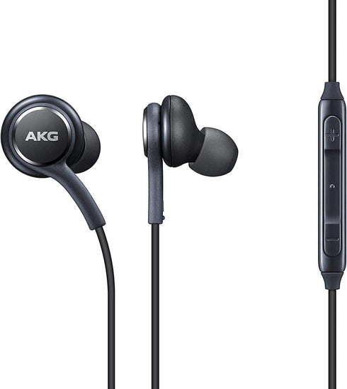 OEM Earbuds Stereo Headphones for Samsung Galaxy S10 S10e Plus Cable - Designed by AKG - with Microphone and Volume Buttons (Grey)......
