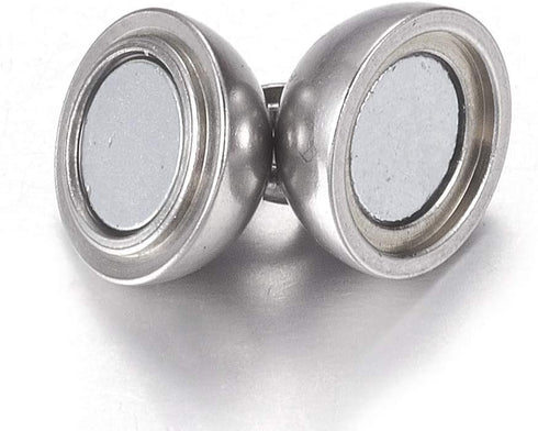 Beadthoven 20Sets 304 Stainless Steel Magnetic Clasps Round Magnet Clasp Jewelry Making Accessory or Bracelet Necklace Jewelring Making Connector ...