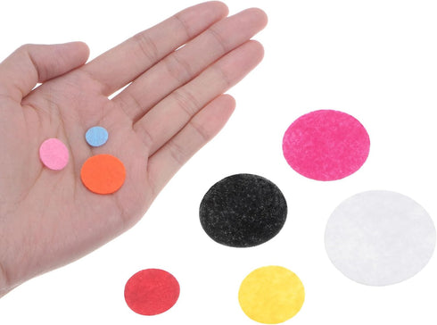 HARFINGTON 200pcs Round Felt Circles, 25mm 1" Pre Cut Felt Craft Pads Non-Woven Mini Felt Fabric Circles for DIY Sewing Handcraft Cut Projects Cra...