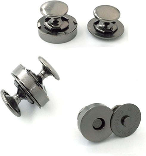Sbest 20 Sets 14MM Coppery Strong Magnetic Button Clasps,Round Magnetic Snaps Bag Button Clasps Closure Purse Handbag with Washer Nickel DIY Craft...